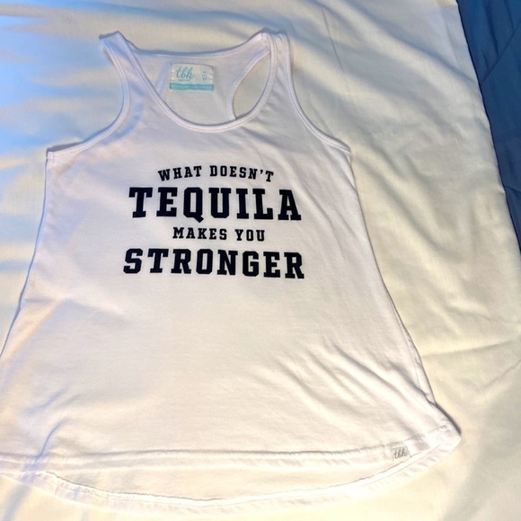 Tequila racer back tank white medium - Picture 3 of 8